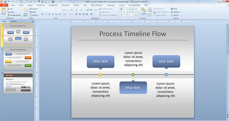 Free Simple Process Timeline Chart Template for PowerPoint | Free Business PowerPoint Templates | Scoop.it