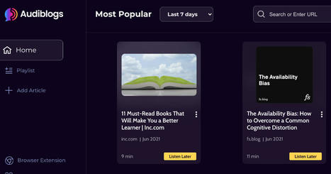 Audiblogs- A tool that turns any web page into an audio podcast | Tools design, social media Tools, aplicaciones varias | Scoop.it