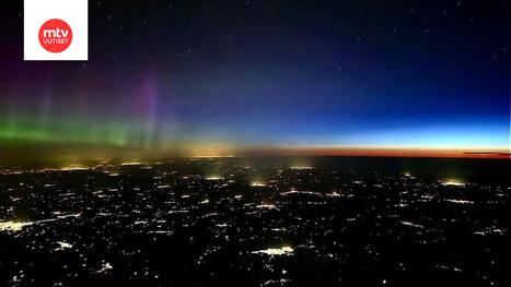 Lent&auml;j&auml; Timon h&auml;mm&auml;stytt&auml;v&auml; otos: Auringonnousu ja revontulet vierekk&auml;in! | 1Uutiset - Lukemisen t&auml;hden | Scoop.it