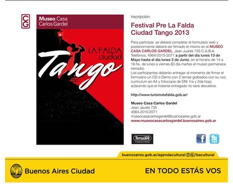 Festival pre La Falda: cómo participar | Mundo Tanguero | Scoop.it