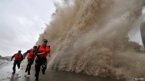 Powerful typhoon hits eastern China | BBC News | @The Convergence of ICT, the Environment, Climate Change, EV and HEV Transportation & Distributed Renewable Energy | Scoop.it