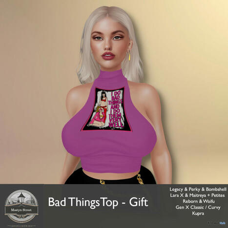 Bad Things Top June 2025 Group Gift by Mostyn Street | Teleport Hub - Second Life Freebies | Teleport Hub | Scoop.it