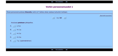Verbin persoonamuodot 1 | 1Uutiset - Lukemisen tähden | Scoop.it