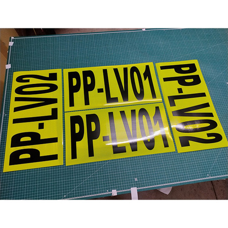 Hi Vis Asset Number Sign Or Reflective Vehicle Call Id Sign! | Creative Signage & Innovative Printing Trends | Scoop.it