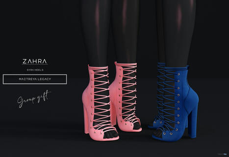 Syra Heels Fatpack October 2021 Group Gift by ZAHRA | Teleport Hub - Second Life Freebies | Second Life Freebies | Scoop.it