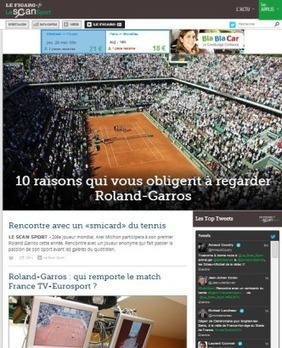 Le Figaro lance sa plateforme Le Scan Sport | Les médias face à leur destin | Scoop.it