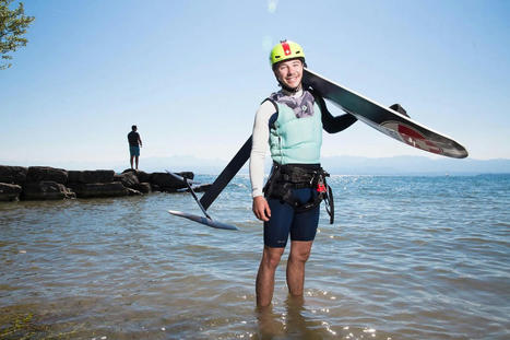 Tour du Léman – Un jeune Vaudois pulvérise les scores du Bol d’Or en kitefoil | No limite | Scoop.it