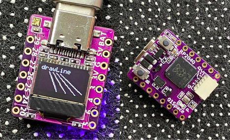 Raspberry Pi RP2040 board comes with 0.42-inch display, Qwicc I2C connector - CNX Software | Embedded Systems News | Scoop.it