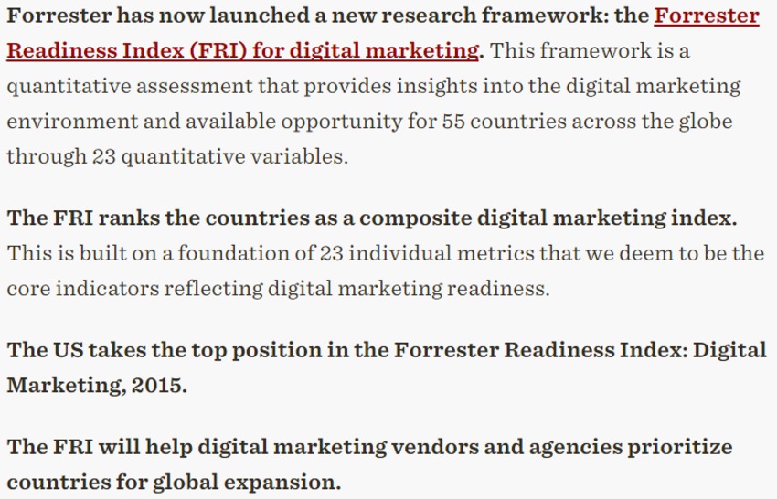 Introducing The Forrester Readiness Index For Digital Marketing - Forrester | The MarTech Digest | Scoop.it