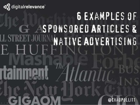How to determine the fair market value of content in native advertising? | Public Relations & Social Marketing Insight | Scoop.it