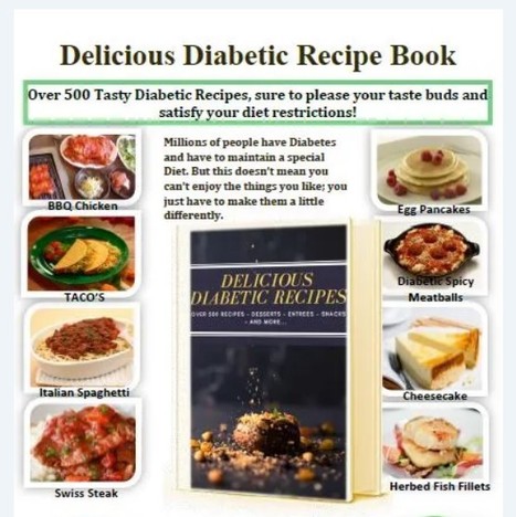 Delicious Diabetic Recipes eBook (PDF Download) | E-Books & Books (Pdf Free Download) | Scoop.it