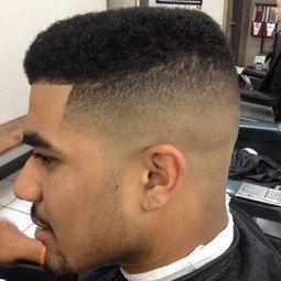 Fade Haircut Black Men African American Hairs