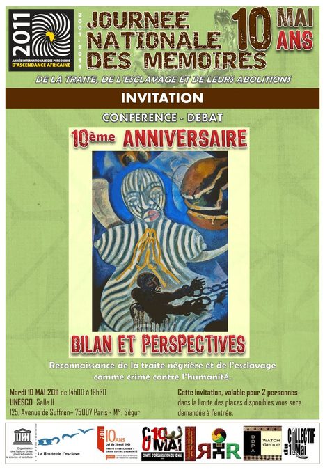 INVITATION AU PROGRAMME DE COMMÉMORATION DU 10 MAI 2011 à l’UNESCO | 10 mai | Scoop.it