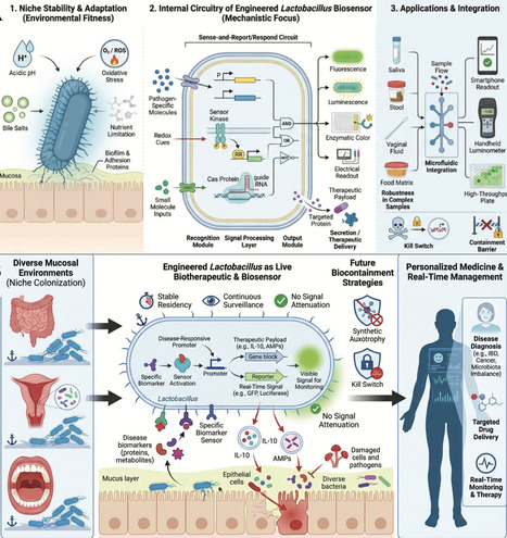 Engineering Lactobacillus for therapeutic delivery and biosensing: lessons from niche adaptation | RMH | Scoop.it