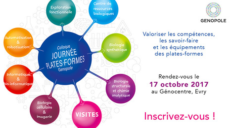 RAPPEL - Journée plates-formes 2017 - 17 octobre au Génocentre d'Evry | Life Sciences Université Paris-Saclay | Scoop.it