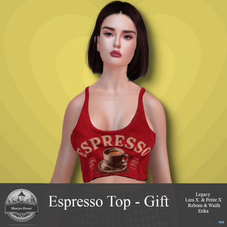 Espresso Top May 2026 Group Gift by Mostyn Street | Teleport Hub - Second Life Freebies | Second Life Freebies | Scoop.it