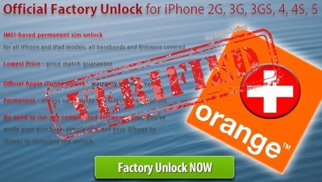Unlock Orange Switzerland iPhone 4 4s 5 5s 5c | Unlock iPhone 4 via Factory Unlock - Official iPhone 4 Unlocking via IMEI code | Scoop.it