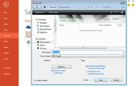 Guardar un PPT en PDF usando PowerPoint 2013 | Plantillas Power Point | Plantillas para Power Point | Scoop.it