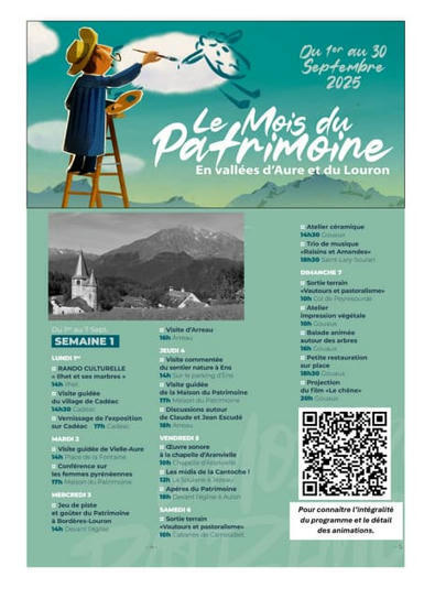 Mois du Patrimoine en Aure et Louron - programme de la 1ere semaine  | Vallées d'Aure & Louron - Pyrénées | Scoop.it