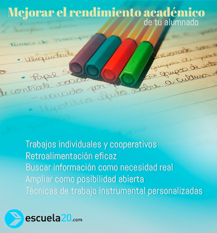 ¿Cómo puedes mejorar el rendimiento académico de tu alumnado? | @Tecnoedumx | Scoop.it