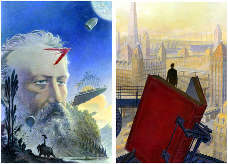 Vente Schuiten : 63.000 € pour le portrait de Jules Verne et Paris au XXe siècle | Jules Verne News | Scoop.it