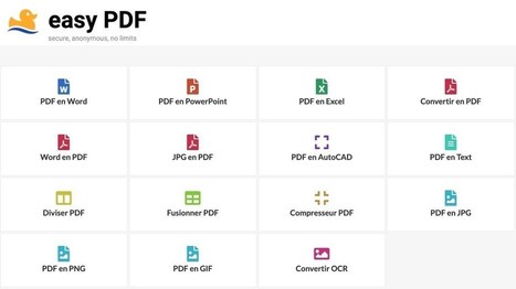 Easy Pdf. Convertisseur de PDF rapide et gratuit | TICE et langues | Scoop.it