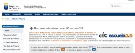 Recursos educativos en español, para infantil, primaria y secundaria en la web del Gobierno de Canarias | TIC & Educación | Scoop.it