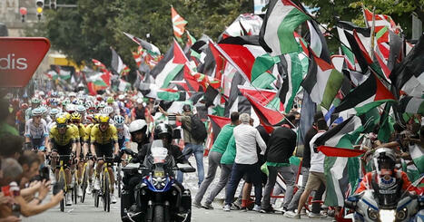 Une manifestation pro-palestinienne écourte la 11e étape - rts.ch - Cyclisme | Cyclisme | Scoop.it