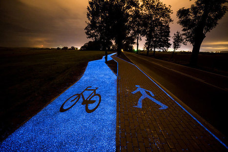 Poland Unveils Glow-In-The-Dark Bicycle Path That Is Charged By The Sun | Best  Healthy Living Scoops | Scoop.it