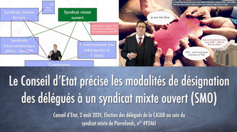 Le Conseil d&rsquo;Etat pr&eacute;cise les modalit&eacute;s de d&eacute;signation des d&eacute;l&eacute;gu&eacute;s &agrave; un syndicat mixte ouvert (SMO) [VIDEO et article ; rediffusion pour l&rsquo;anniversaire de cette d&eacute;cision&nbsp;]] | Intercommunalit&eacute; | Scoop.it