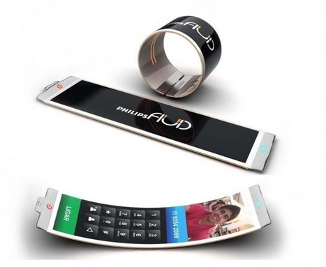 Bendy, wrist wrappable smartphone anyone? Philips Fluid smartphone | wordlessTech | Online tips & social media nieuws | Scoop.it