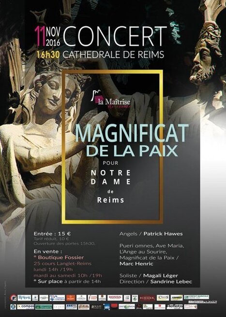 Un Magnificat pour la paix le 11 novembre à Reims - France 3 Champagne-Ardenne | Autour du Centenaire 14-18 | Scoop.it