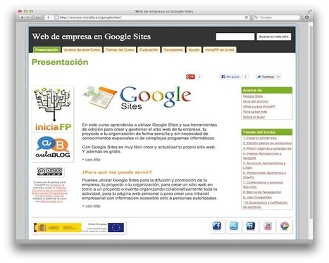 Curso Básico de Google Sites.- | TIC & Educación | Scoop.it