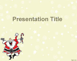 Happy Santa Claus PowerPoint Template | Free Templates for Business (PowerPoint, Keynote, Excel, Word, etc.) | Scoop.it
