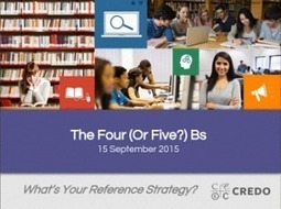 Reference Strategy Webinar Recap | The Credo Blog | Information and digital literacy in education via the digital path | Scoop.it