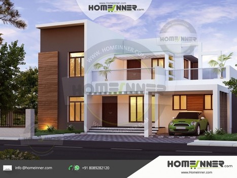 2385 Sq Ft 4 Bedroom Modern Flat Roof Contempor