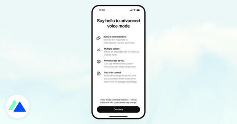 ChatGPT déploie plus largement son mode vocal avancé : voici les nouveautés | Ressources Community Manager | Scoop.it