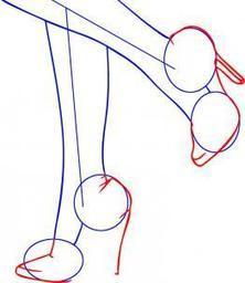 how to draw heels step by step