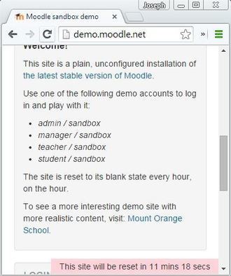 Sandbox Plugin Lets you reset demo and free trial courses automatically | Moodle and Web 2.0 | Scoop.it
