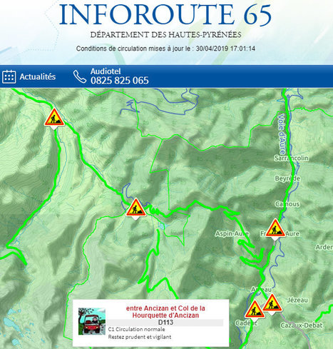 Route de la Hourquette d'Ancizan ouverte | Vallées d'Aure & Louron - Pyrénées | Scoop.it