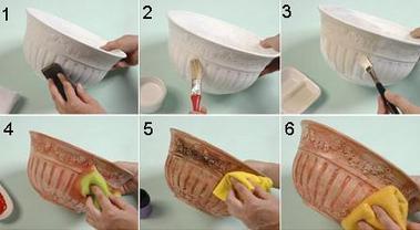 Simple imitación para renovar tus macetas de plástico - Las Manualidades | A bit of everything | Scoop.it