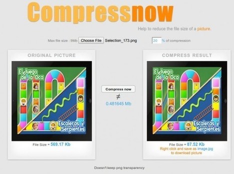 compressnow, otra excelente forma de reducir el tamaño de imágenes | TIC & Educación | Scoop.it