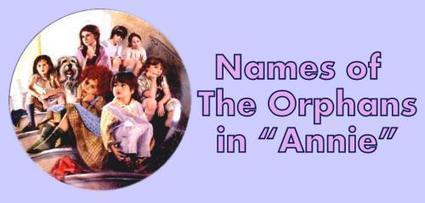 Names of the Orphans from Annie | Name News | Scoop.it