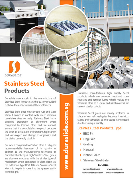 Stainless Steel Product Singapore Glass Produ