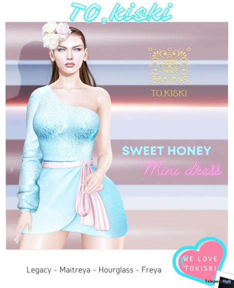 Sweet Honey Dress Sugar Flake Sense Event February 2022 Group Gift by TO.KISKI | Teleport Hub - Second Life Freebies | Second Life Freebies | Scoop.it