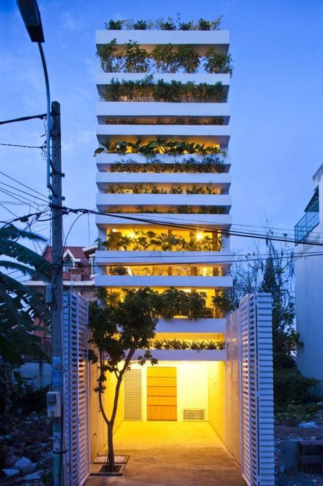 Modern version of the traditional Vietnamese “tube house” | Architecture Geek | Scoop.it
