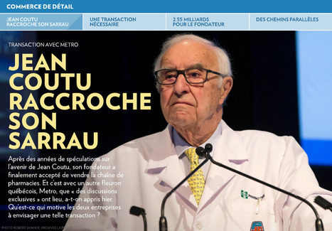 Jean Coutu raccroche son sarrau - La Presse+ | Influenceurs | Scoop.it