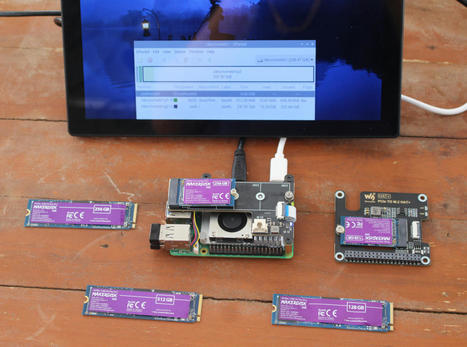 Testing Cytron MAKERDISK M.2 NVMe SSDs on Raspberry Pi 5 with GEEKWORM X1001 and Waveshare M.2 PCIe HAT+ - CNX Software | Embedded Systems News | Scoop.it