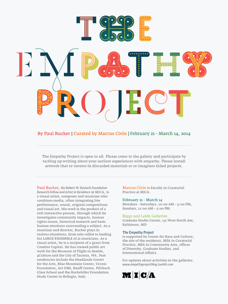 The Empathy Project on Typography Served | Empathy in the Arts | Scoop.it