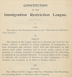 Open Collections Program: Immigration to the US, Immigration Restriction League | IGCSE: USA in the '20s and '30s | Scoop.it